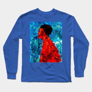 Gustav Klimt's Porträt einer Dame (Remix by SABRE) Long Sleeve T-Shirt